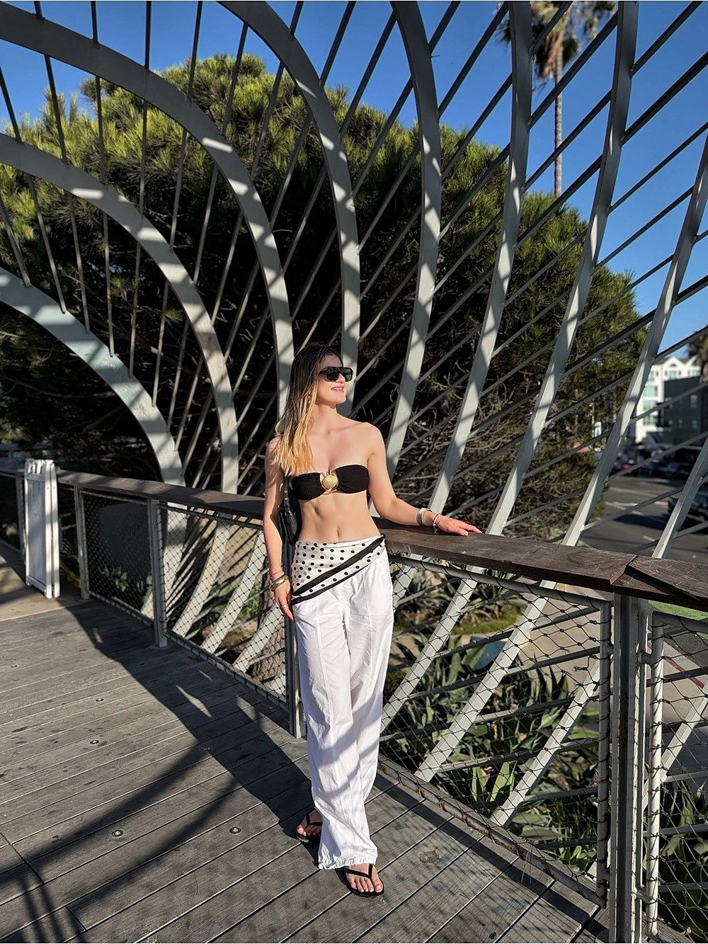 Zara White Track Pants Like New